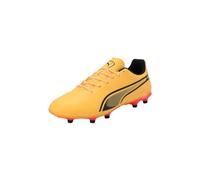 Puma - Bota de fútbol King Match FG/AG, Unisex, Sun Stream-Black-Sunset Glow, 8 UK