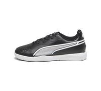 PUMA King Match IT JR, Soccer Shoe, Black White, 38.5 EU