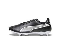 PUMA King Match Mxsg, Soccer Shoe Unisex Adulto, Black White, 41 EU