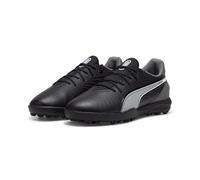PUMA King Match TT Jr, Soccer Shoe, Black White-Cool Dark Gray, 34.5 EU