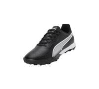PUMA King Match TT, Soccer Shoe Unisex Adulto, Black White, 41 EU