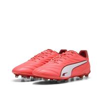 PUMA King Pro FG/AG, Zapatillas de Fútbol Unisex Adulto, Glowing Red Puma White Red Fire, 46.5 EU