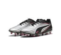 PUMA King Pro FG/AG, Zapatillas de Fútbol Unisex Adulto, Puma Silver Puma Black Sun Struck Puma White, 39 EU
