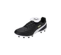 PUMA King Top FG/AG, Soccer Shoe Unisex Adulto, Black White Gold, 39 EU