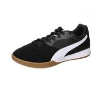 PUMA King Top IT, Soccer Shoe Unisex Adulto, Black White Gold, 44 EU