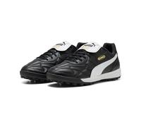PUMA King Top TT, Zapatillas de fútbol Unisex Adulto, Negro Blanco Oro, 38 EU