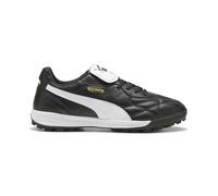 PUMA King Top Turf - Tenis de fútbol para hombre, Negro/Blanco/Dorado, 46 EU