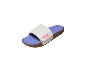 PUMA Leadcat 2.0 Palermo LTHR - Sandalias unisex tipo deslizante, color rosa claro (Alpine Snow-Pure Pink-Intense Lavender-Gum), talla 13, Alpine Snow Pure Pink Intense Lavender Gum, 48.5 EU