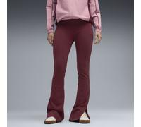 PUMA Leggings acampanados de tiro alto HER para mujer, Accesoiros, Rojo, XXS