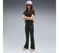 PUMA Leggings acampanados Essentials de cintura alta juveniles, Ropa, Negro, 7-8Y