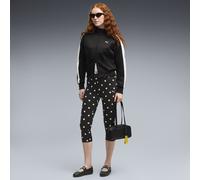PUMA Leggings Capri de lunares para mujer, Ropa, Negro, L