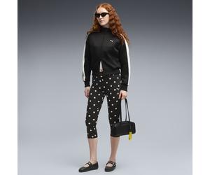 PUMA Leggings Capri de lunares para mujer, Ropa, Negro, L