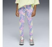 PUMA Leggings de cintura alta estampados juveniles, Ropa, Morado, 13-14Y