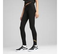 PUMA Leggings ESS Metálico para mujer, Ropa, Negro, XL