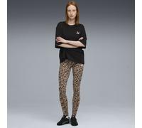 PUMA Leggings Essentials Animal Print para mujer, Accesoiros, Beige, L L