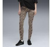 PUMA Leggings Essentials Animal Print para mujer, Ropa, Beige, XL