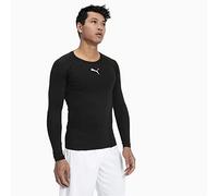 PUMA Camiseta térmica 'Liga' negro / blanco, Talla XXL