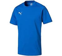PUMA Liga Casuals Camiseta, Hombre, Electric Blue Lemonade/White, L