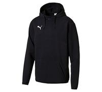 Puma Liga Casuals Hoody, Sudadera con Capucha para Hombre, Negro (Puma Black/Puma White), S