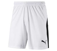 PUMA LIGA Shorts Pants, Hombre, White Black, S