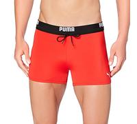 PUMA Logo Men's Swimming Trunks, Bañador para Hombre, Rojo, XL