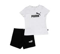 PUMA - Logo Tee & Shorts Set G, traje de jogging Chicas, Puma White, 140 -