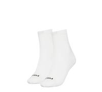 PUMA Logotipo de corazón de algodón Reciclado Calcetín, Blanco/Negro, 39-42 (Pack de 2) Mujeres