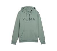 PUMA M CLOUDSPUN BRANDED HOODIE, Felpe con cappuccio Unisex adulto, Green Moon,
