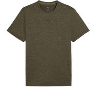 PUMA M TAD Essentials Heather Cat tee (CF Small Cat), Camisetas Unisex Adulto, Loden Green Heather,