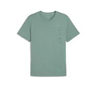 PUMA M TAD Tech Triblend tee, Camisetas Unisex Adulto, Green Moon,