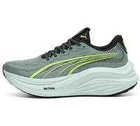 PUMA Magmax Nitro - Tenis de correr para hombre, Luna verde/alerta amarilla, 42 EU