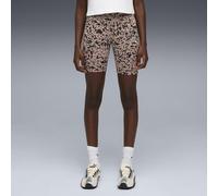 PUMA Mallas ciclista de algodón con estampado. Color estampado de leopardo
