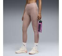 PUMA Mallas de tejido CLOUDSPUN de cintura alta para mujer, Ropa, Beige, L