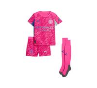 PUMA Manchester City 25/26 Goalkeeper Minikit Kids, Ropa, Rosa Pes/Aquatic, 5-6Y 5-6Y