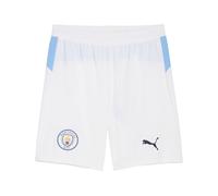PUMA Manchester City FC Pantalones Cortos para Hombres 25/26, Blanco (White x Team Light Blue), M