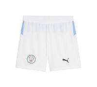 PUMA Manchester City FC Pantalones Cortos para niños 25/26, Blanco (White x Team Light Blue), 140