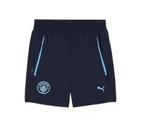 PUMA Manchester City FC Pantalones Cortos Pumatech para Hombres 25/26, Azul (Deep Navy x Team Light Blue), XXL