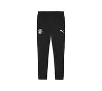 PUMA Manchester City FC Pantalones de Entrenamiento con Bolsillo para Hombres 25/26, Negro (Black x Silver), L