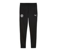 PUMA Manchester City FC Pantalones de Entrenamiento con Bolsillo para niños 25/26, Negro (Black x Silver), 116