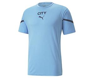 Puma Manchester City Temporada 2021/22, Equipación de Juego, Camiseta, Hombre, Team Light Blue-Peacoat, XL