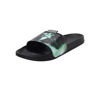 PUMA MAPF1 Graphic Leadcat FTR - Sandalias unisex con diapositivas, color negro y verde espectro, talla 44, Black, 46 EU