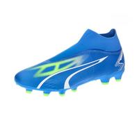 PUMA Match+ Ll FG/AG, Zapatillas de fútbol Hombre, Ultra Blue White Pro Green, 45 EU