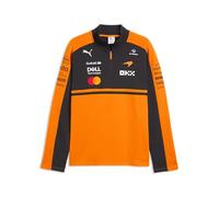 PUMA McLaren F1 2026 Jersey Team Hombre -Zip - Naranja | Como se ve llevado por el equipo y los pilotos, Todos los últimos logotipos de equipos y socios, Corte regular unisex