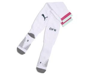 PUMA Medias de fútbol Austria 2026 a rayas para hombre, Ropa, Blanco, 39-42