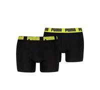 Puma Men Everyday, Bóxer de los Hombres, Black/Yellow, S