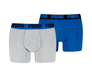 Puma Men Everyday, Bóxer de los Hombres, Blue/Grey Melange, M