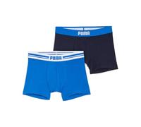 PUMA Men Everyday Placed Logo Boxers, Ropa Interior Hombre, Azul Denim, M