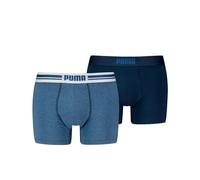 PUMA Men Everyday Placed Logo Boxers, Ropa Interior Hombre, Azul Denim, XL