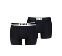 PUMA Men Everyday Placed Logo Boxers, Ropa Interior Hombre, Negro/Negro, M