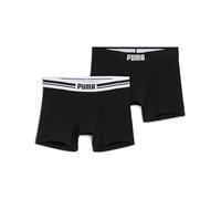 PUMA Men Everyday Placed Logo Boxers, Ropa Interior Hombre, Negro/Negro, XL
